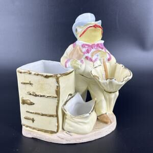 Dapper Frog Top Hat Umbrella Bag Grafenthal Bisque Spill Vase Match Holder